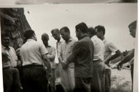  - this image shows my father, prof Wolfgang Kotenberg ( 4th from the left w glasses ) with his students, during a field test of a air-to-ground indigeneous rocket - by Wolf Kotenberg
