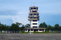  @ Nakhon Phanom Airport - Control Tower as seen from seat 16D onboard flight DD9520 ... an ATR72, HS-TRB - by BigDaeng
