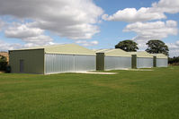  - New Hangars at Fishburn Airfield UK in August 2010. - by Malcolm Clarke