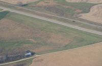  - A view of a private airstrip just southeast of Evansville, MN along County Road 82. Shot from 2500'. - by Kreg Anderson