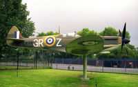  - Supermarine Spitfire (replica) N3194 / GR-Z. With Hurricane FSM (L1710), this Spitfire replica adorns the gate outside the RAF Memorial Chapel at Biggin Hill. Painted to represent N3194 of 92 Squadron, the top scoring squadron in the Battle of Britain.
 - by Malcolm Clarke
