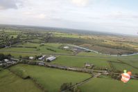  - Abbeyshrule, Ireland seen from ballon G-BRUV with clown G-LAFF bottom right - by Pete Hughes