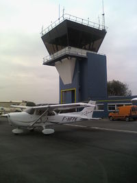  @ Merville Calonne Airport - TWR of Merville with plane - by Mathcab