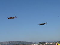  - Formation Flyover-two Lockheed P-38 LIGHTNINGS, N7723C in lead & N138AM, at 2010 Wings Over Camarillo 30th Annual Airshow. (About half of the World's airworthy Lockheed P-38s you are seeing in one photo) - by Doug Robertson