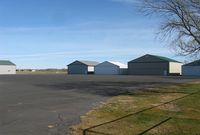  - A row of hangars at Todd Field Airport in Long Prairie, MN. - by Kreg Anderson