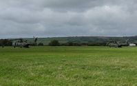  - Two RAF Merlin helicopters at the airport - by Roger Winser