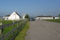  - Pembrey Airport buildings and control tower. - by Roger Winser