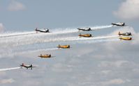  - 4 T-6s, 4 Harvards and a Vultee - by Florida Metal