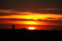  - Sunset , Luton Airport. October 2005 - by Terence Burke