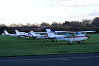  - some of the Lancashire Aero Club fleet based at Barton Aerodrome - by Chris Hall