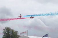  @ Goodwood Racecourse Heliport Airport - Royal Air Force Red Arrows Display Team at 2006 Goodwood Festival of Speed. BAe Hawk Aircraft - by Jeff Sexton