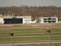  - TWO UNKNOWNS ON FAR END OF ST. LOUIS AIRPORT - by Gary Schenaman