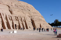  @ Abu Simbel Airport - The flight path to the airport is directly adjacent to these wonderful ancient tombs - by Terry Fletcher