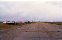  - T-33's and, I believe, a Vickers Vanguard or Electra. - by GatewayN727
