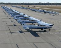  - A view of the Embry-Riddle Aeronautical University ramp at DAB. - by Kreg Anderson