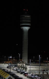  - A view of MCO's tower at night. - by Kreg Anderson