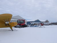  - In preparation for our Ski-Plane Fly-In, the local snowmobile club brought their trail(runway) grooming equipment. RWY 10/28 was perfect for the
event! - by Jim Uber