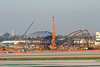  - The new Tom Bradley International Terminal under construction at LAX. - by Mark Kalfas