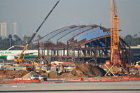  - The new Tom Bradley International Terminal under construction at LAX. - by Mark Kalfas