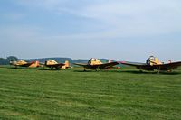  @ Mariánské Lázn? Airport - Various LET aircraft in open store. - by Ray Barber