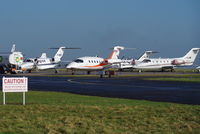  - Busy aircraft park at Norwich. - by Graham Reeve