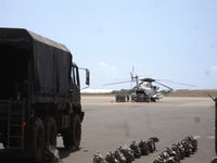  @ Kalaeloa (john Rodgers Field) Airport - Guam NG troops aboard JRF for trng. - by Ewa Marine