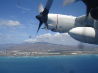  @ Kalaeloa (john Rodgers Field) Airport - JRF from the right Scanners seat aboard HC-130H 1714 during a ADDS mission. - by Ewa Marine