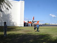  @ Kalaeloa (john Rodgers Field) Airport - CGAS Barbers Point Hangar....1 Coral Sea Road....Kalaeloa Airport. 
pic was taken prior to memorial services for HH65 Dolphin CG 6505's crew. Tom Nelson, Andy Wischmier, Dave Skimins, Josh Nichols were all KIA.   - by Ewa Marine
