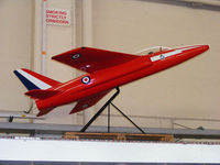  - Large model of a Folland Gnat inside the RAFAT hangar at RAF Scampton - by Chris Hall