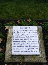  - The grave of Nigger, Wing Commander Guy Gibson's dog - by Chris Hall