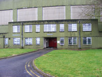  - front of the 617 sqn hangar, Guy Gibson's office was in the top right window - by Chris Hall