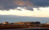  - View over rwy 26R to LEJ main building and old tower with visitor´s terrace on a beautiful and cold morning. - by Holger Zengler