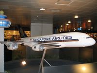  - A380 model at Changi airport. Singapore Airlines is the launch customer for this impressive beast (to be delivered late 2006) - by Micha Lueck