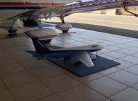  - RC Jet Horizon E-flite Air, two 'fan jets', first flight this morning. Mcwilliams Museum hangar - by Doug Robertson