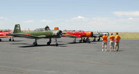  - Group getting ready for start-up for formation flight - EAA Fly-In - Front Range - by John Little