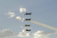  - Flight changes stack direction, and a change in sun position changes sky and cloud colors - by John Little