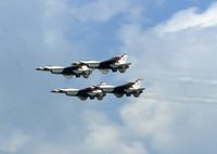 - Thunderbirds at the Dayton International Air Show - by Glenn E. Chatfield