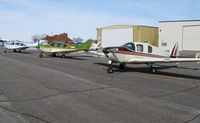  - A line of Bellancas at the home of the Bellanca Viking. - by Kreg Anderson