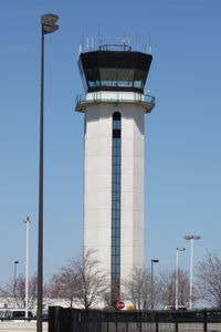  - The control tower which opened in April 1995, looking north at the tower - by Glenn E. Chatfield