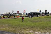  - Three B25's on display at Sun N Fun 2011. - by Bob Simmermon