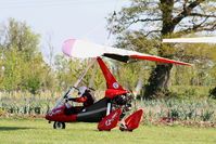  - Quik 912 departing from Over Farm - by Chris Hall