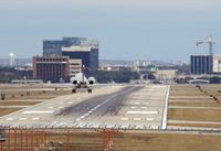  - 12R with a Global Express on final - by RWB