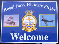  - at the entrance to the Royal Navy Historic Flight hangar - by Chris Hall