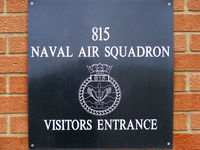  - at the entrance to the 815 NAS hangar - by Chris Hall