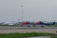  - Line up out side the terminal building. - by Graham Reeve