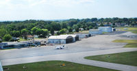  @ Danville Regional Airport - Looking toward Terminal and FBO - by Richard T Davis