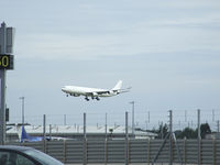  - hifly A340-313X CS-TMQ Landing on runway 24 on flight HFY660P ,Seen here from the long stay car park at EDI - by Mike stanners