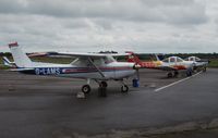  - Line up of Cambrian Flying School and Club's aircraft. - by Roger Winser