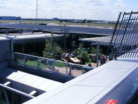  - garden terrace on top of pier C at Schiphol - by Chris Hall