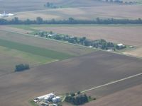 @ Troy Skypark Airport - Looking SE from 2500'.  The runway is along the line of trees. - by Bob Simmermon